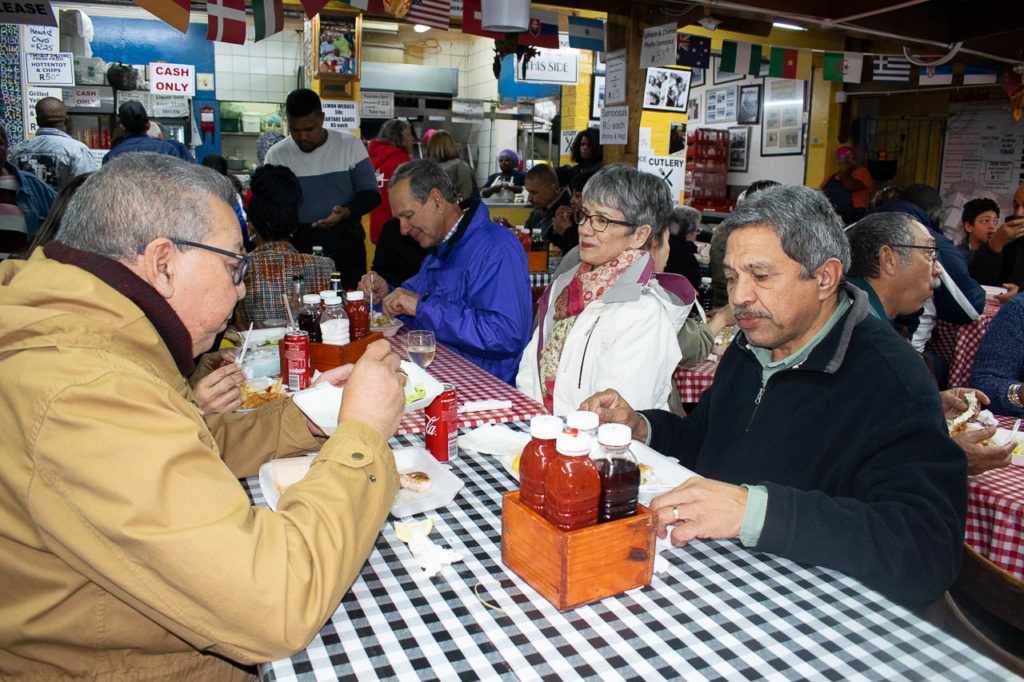 Capetonians love Fish and chips - a family event